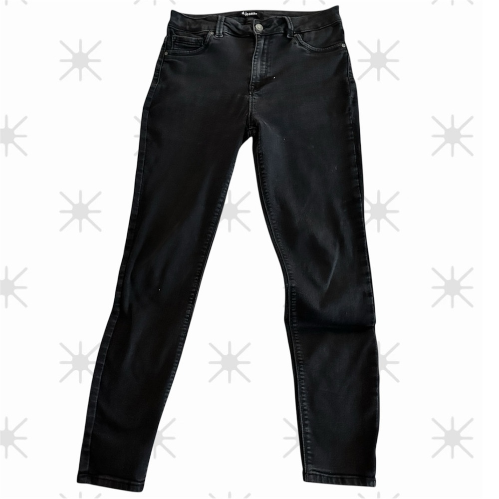 d. jeans Black Skinny Jeans Size 10 27” inseam